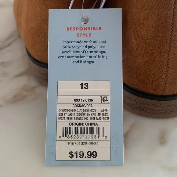 Kids' Opal Zipper Boots - Cat & Jack - NWT - Picture 7 of 7